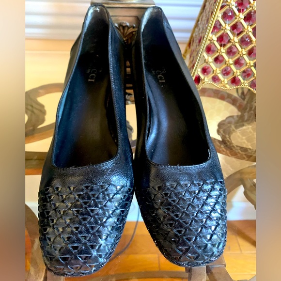Chaussures Sesto Meucci Femme - Ballerines Noires Cuir - Pointure 39 (US 9) - Fabriquées En Italie